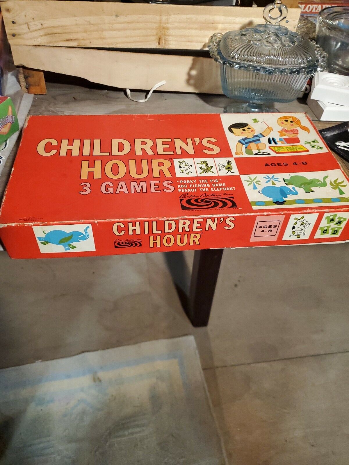 Vintage 1961, Parker Brothers, Children's Hour, 3 Games