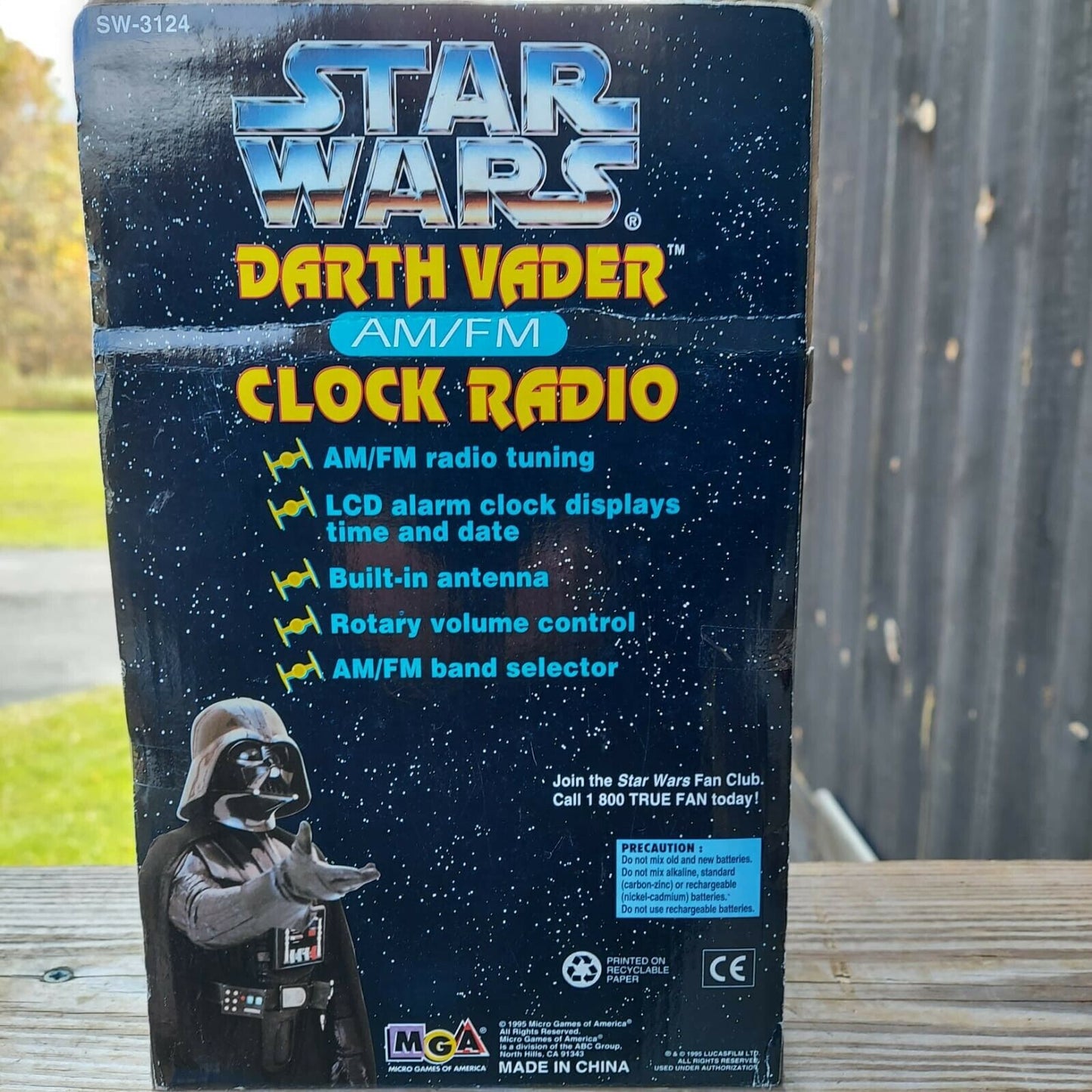 1995 Micro Games of America Star Wars Darth Vader AM/FM RadioNew