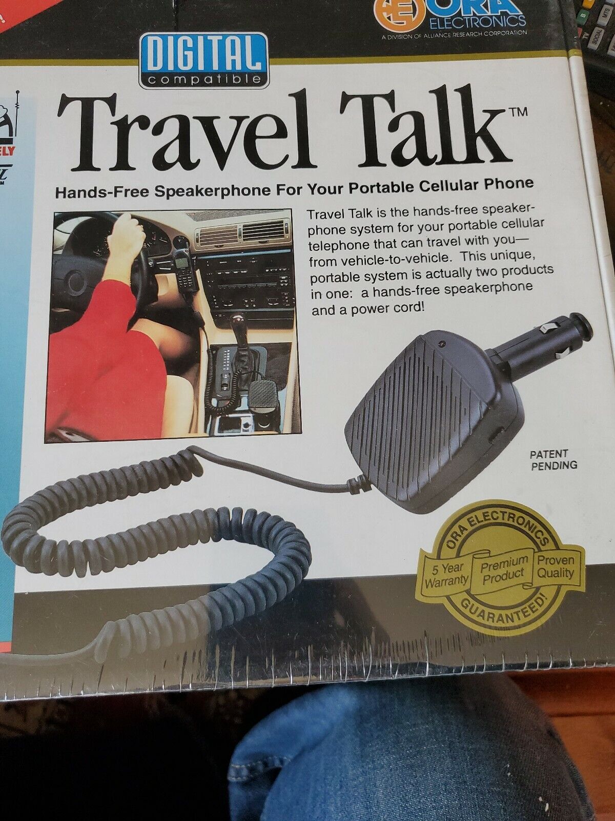 Vintage Travel Talk Hands Free Speakerphone Model THFM5 sealed in box