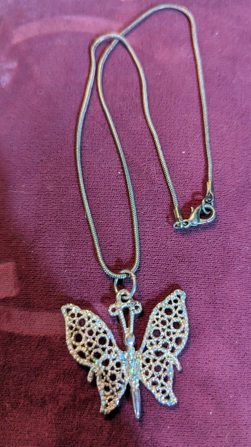 Monarch Butterfly Pendant Necklace