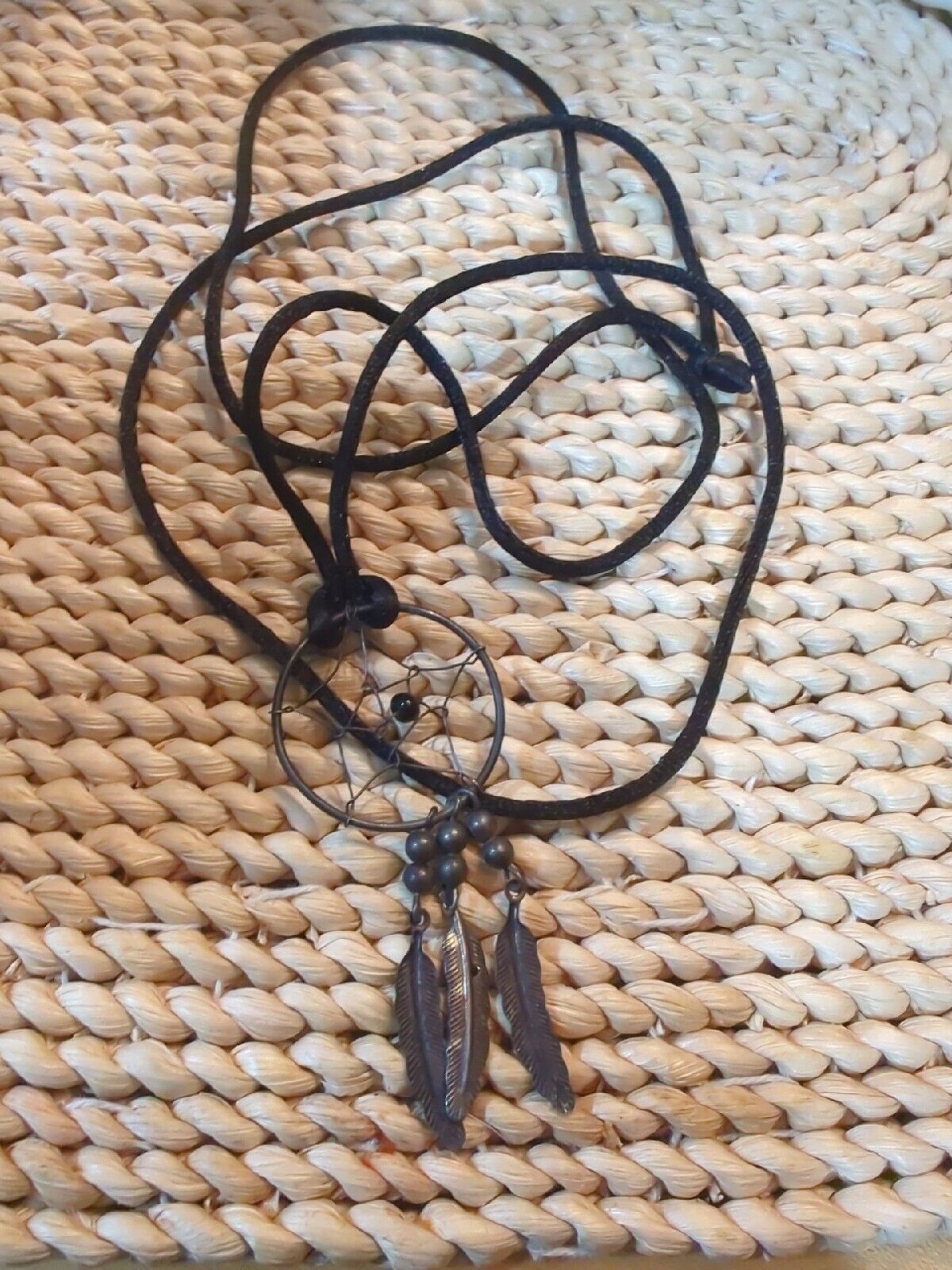 Native American Metal Dream Catcher Pendant