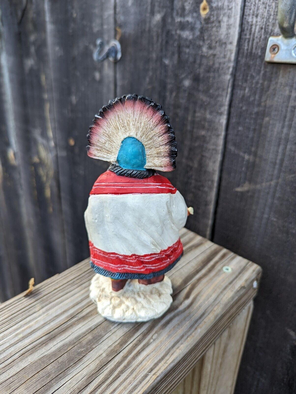 Vintage 1980 Hopi Kachina Ceramic 7" Figurine