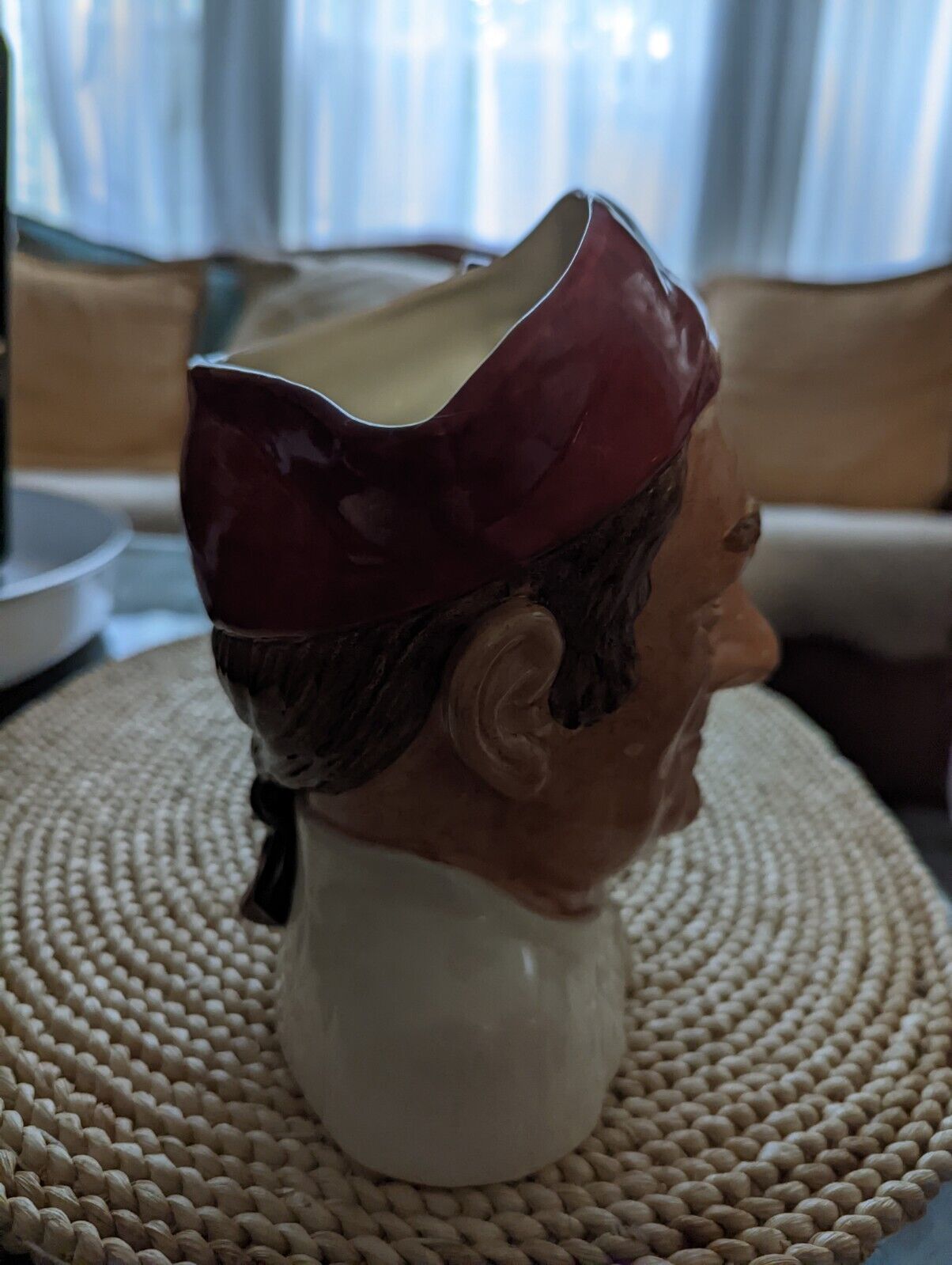 Royal Doulton “Bootmaker”  Jug from Williamsburg  1962 7.25" tall