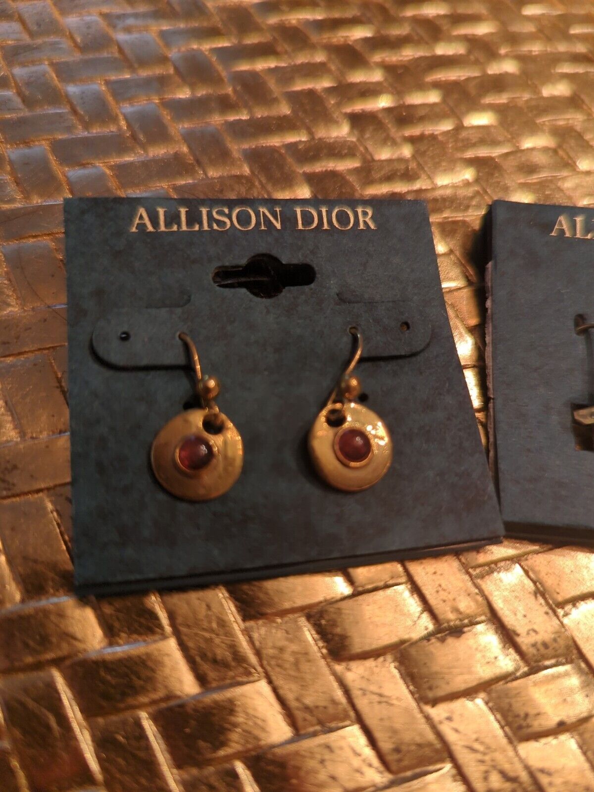 Allison Dior Dangling Earrings Two Sets Of Two.