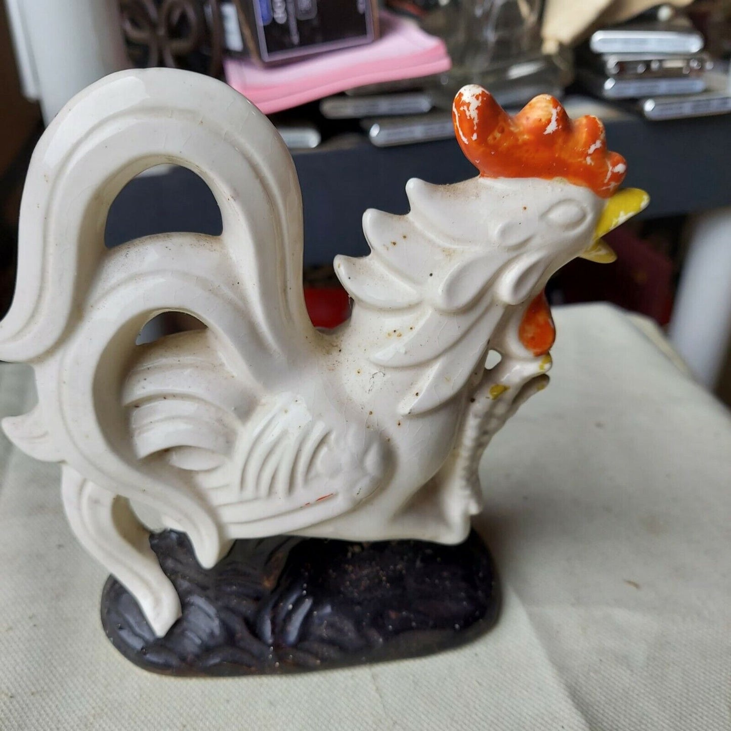 Vintage Ceramic Rooster Marked 1337 Made In Japan