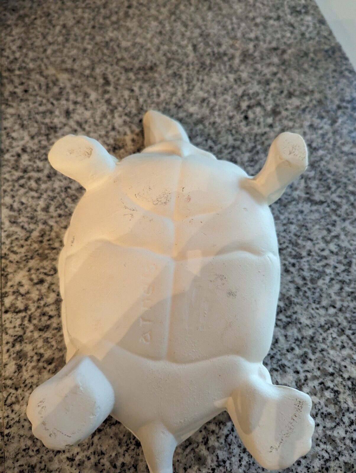 Arnels All White Turtle Jewelry Larg Trinket box Mold Aprox 6" By 3.5"