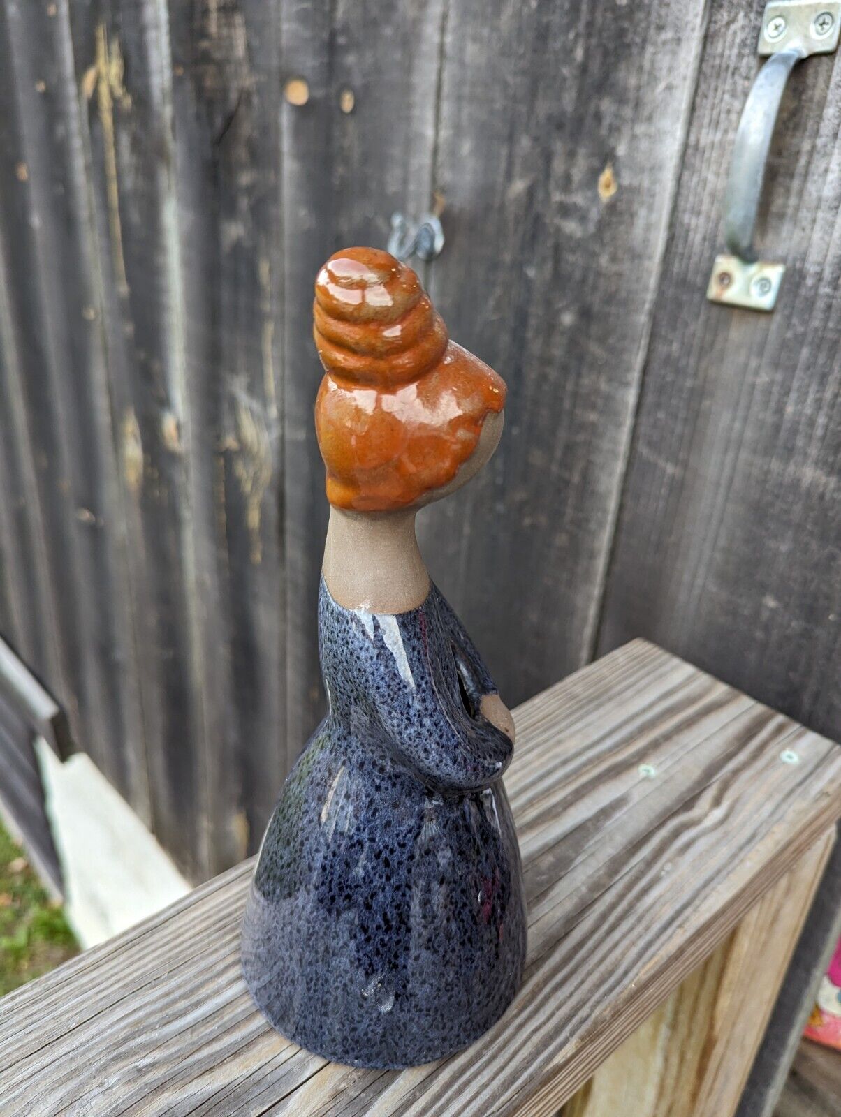 Vintage Swedish Faceless Woman Ceramic Figurine