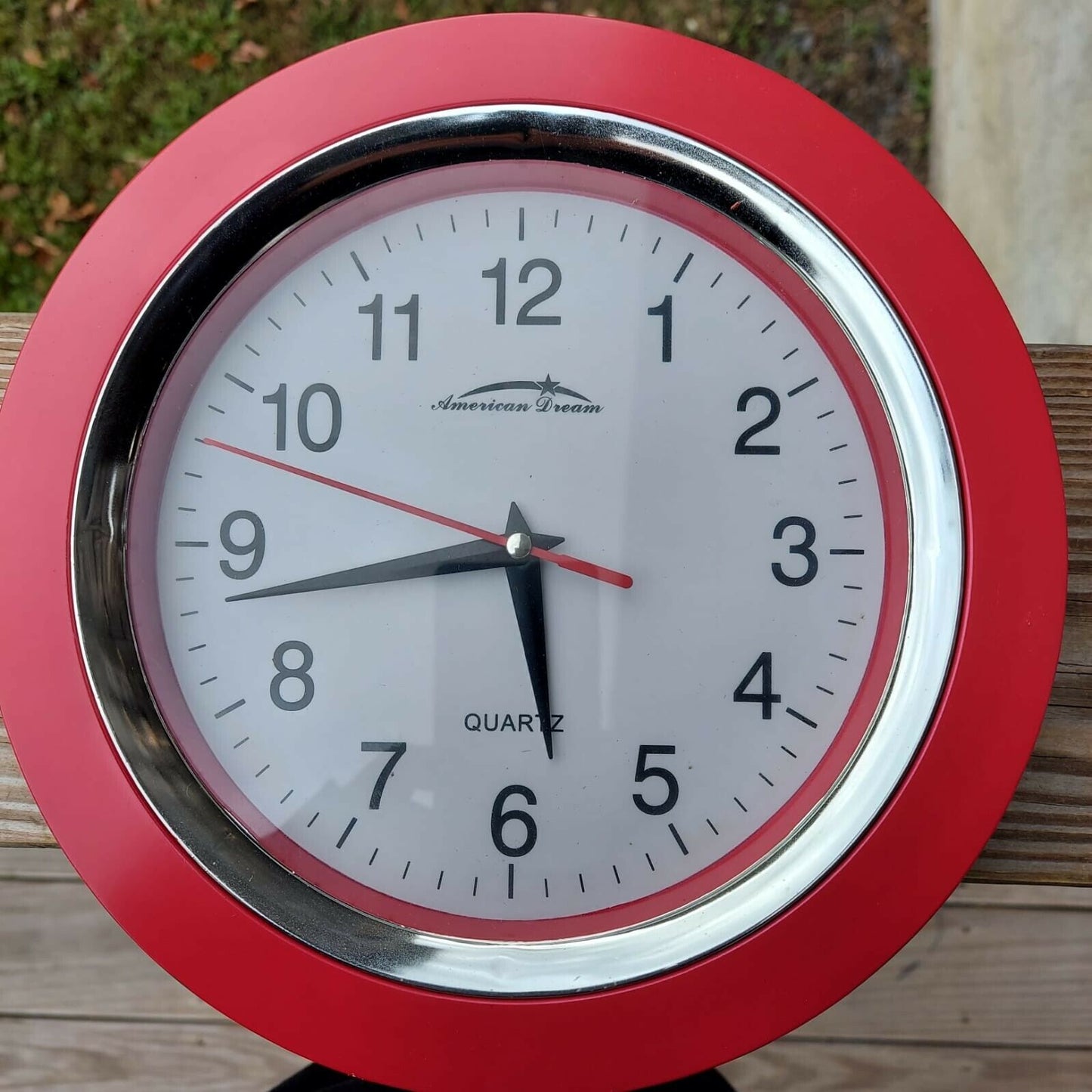 American Dream Red Kitchen 9" Diameter Wall Clock Quartz