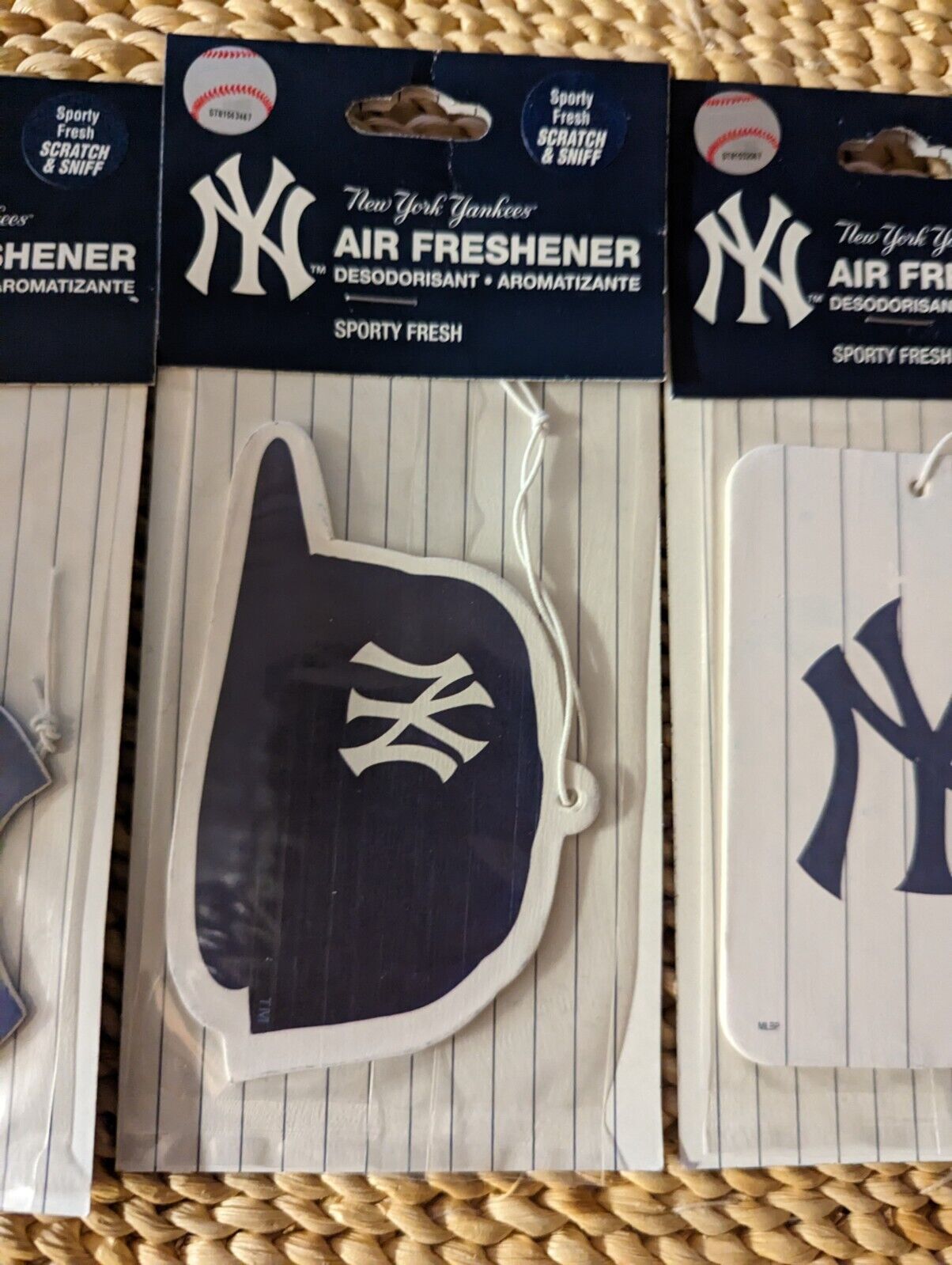 Set Of Three NY Yankees Car Air Fresheners new sealed free shipping