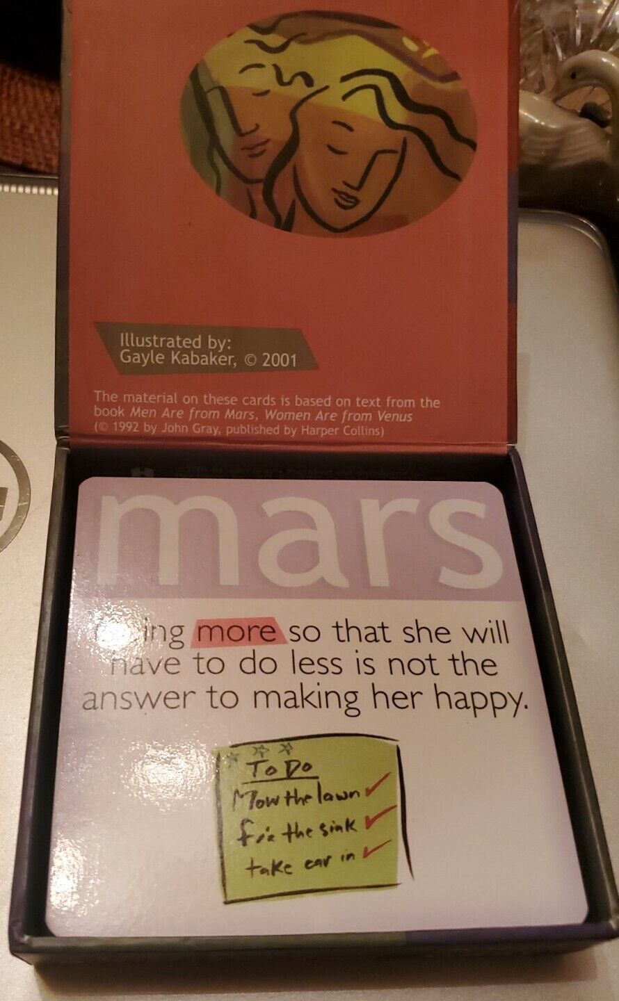 Mars Venus Cards by John Gray (2001, UK-Trade Paper)