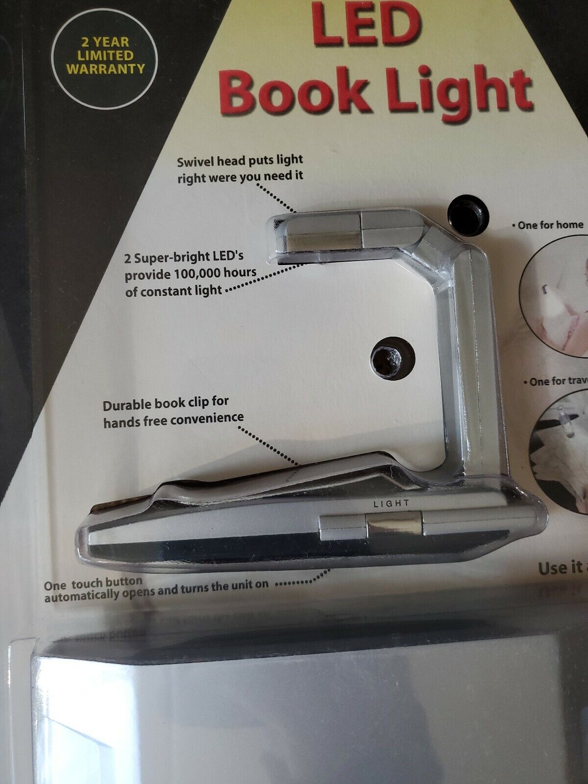 SmartBeam LED Book Light 2 Pack 2004 Item #809803 Sealed FREE shipping