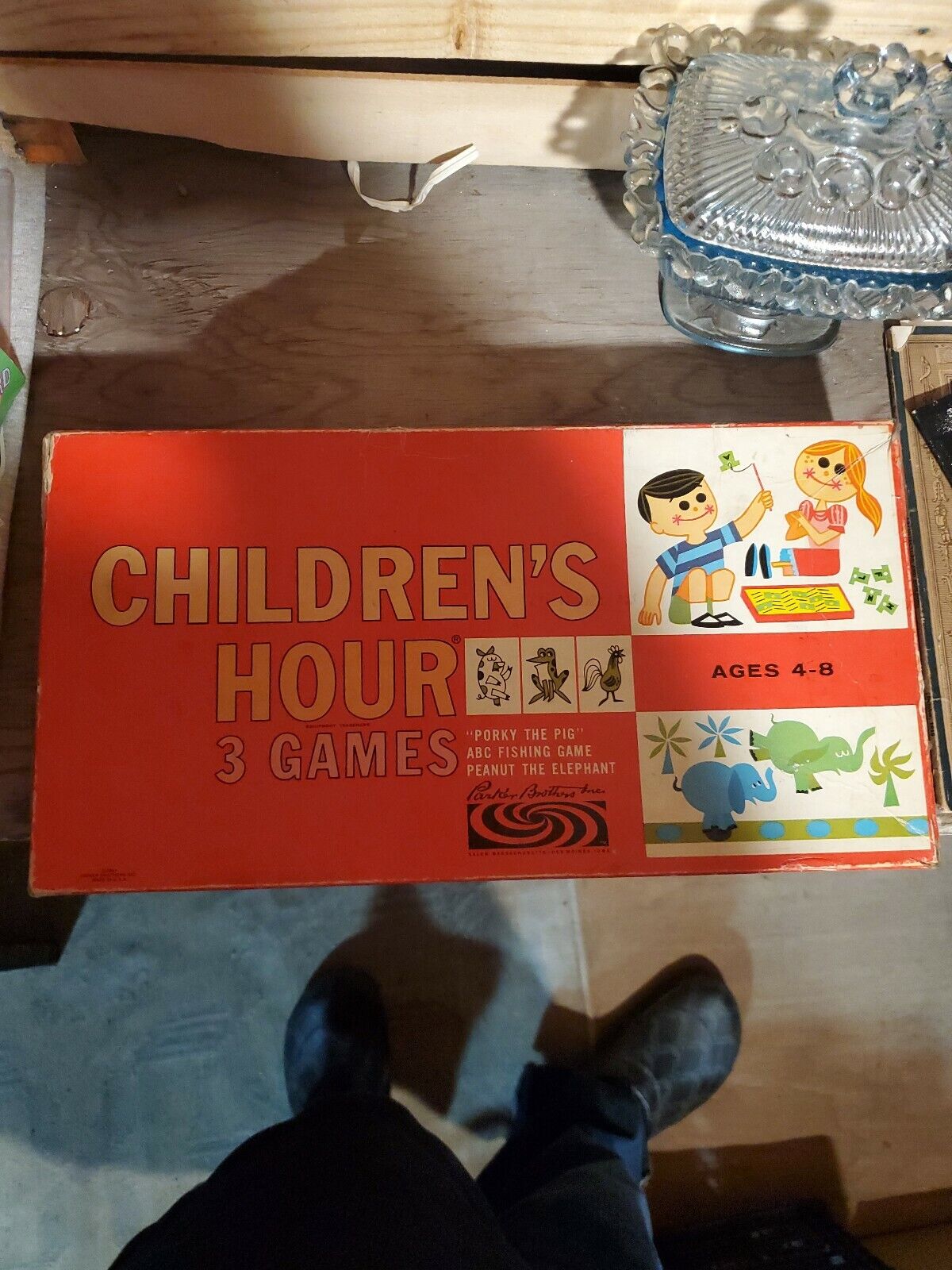 Vintage 1961, Parker Brothers, Children's Hour, 3 Games