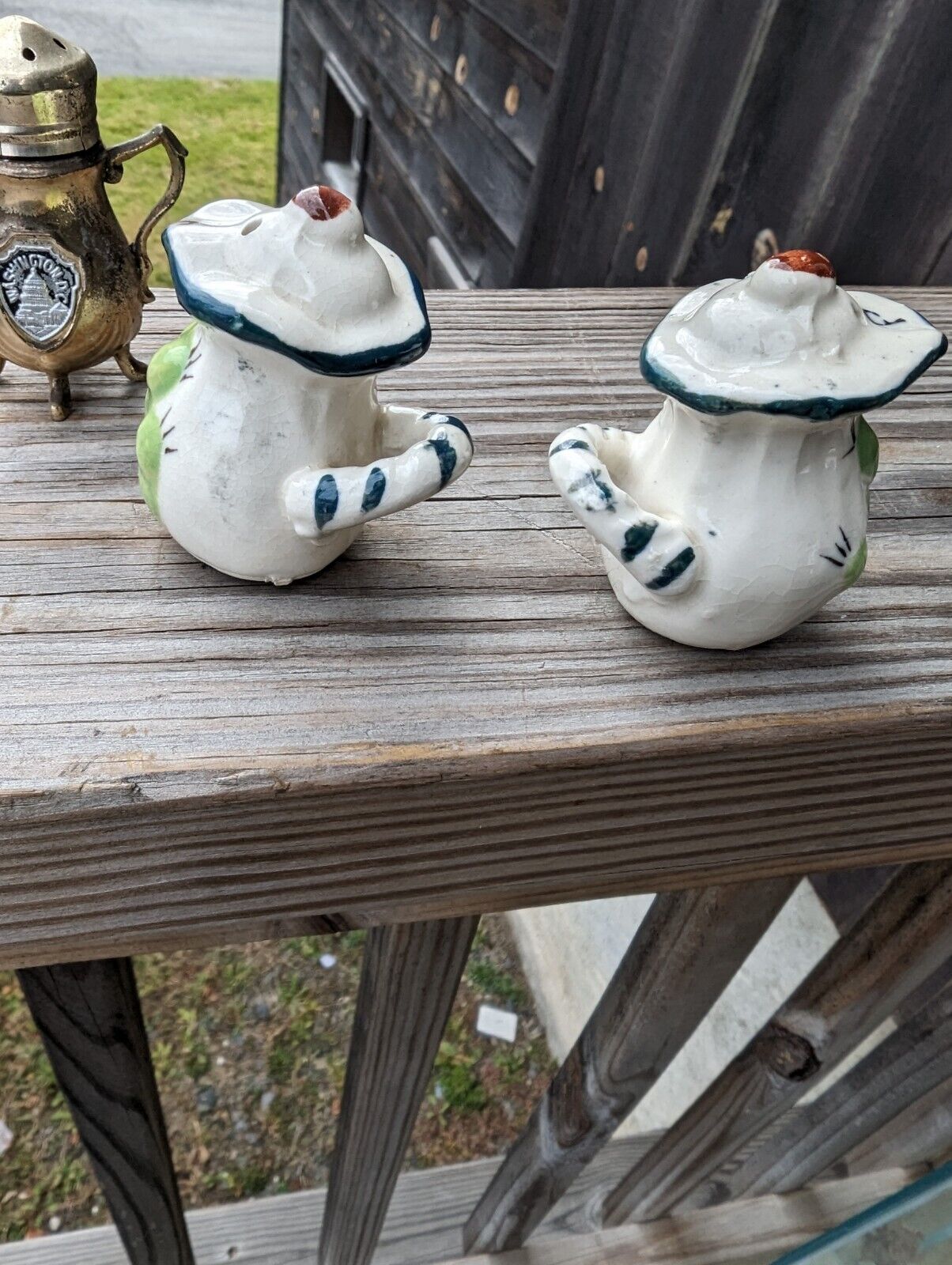 Salt & Pepper Shakers Cactus Vintage Ceramic Salt and Pepper Shakers Japan