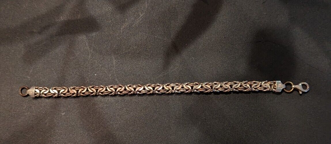 Vintage Milor Italy Thick 925 Bracelet 14.5gr