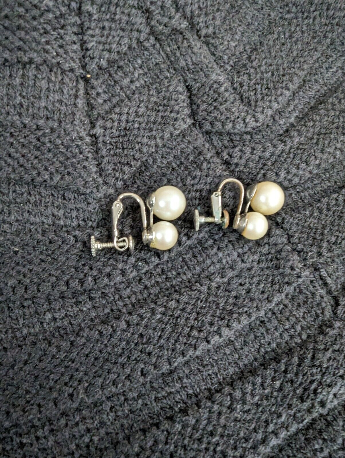 Vintage Faux Pearl Earrings