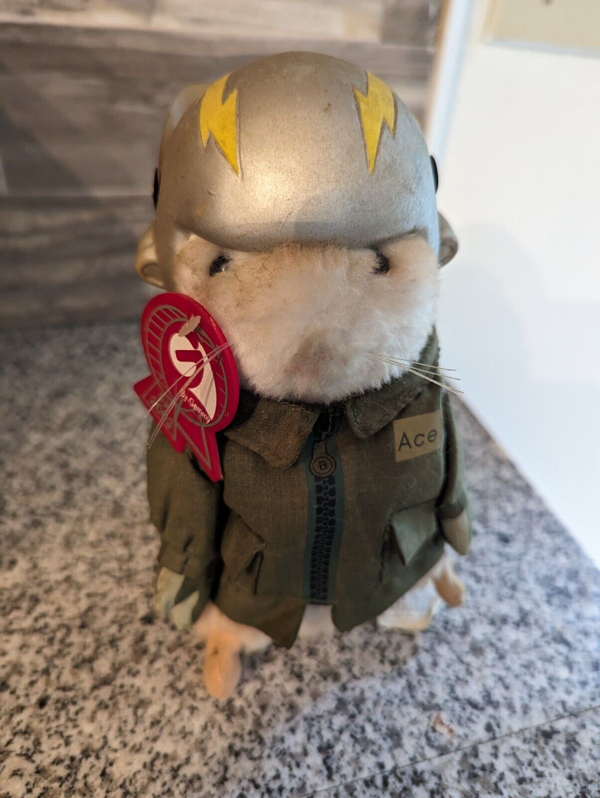 Gemmy 2003 Dancing Hamster Captain Carl Air Force Theme Wild Blue Yonder