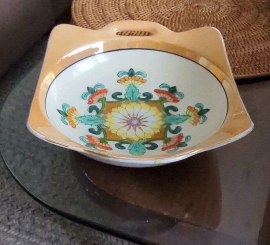 BUTTERSCOTCH JAPANESE LUSTERWARE NORITAKE HAND PAINTED BOWL