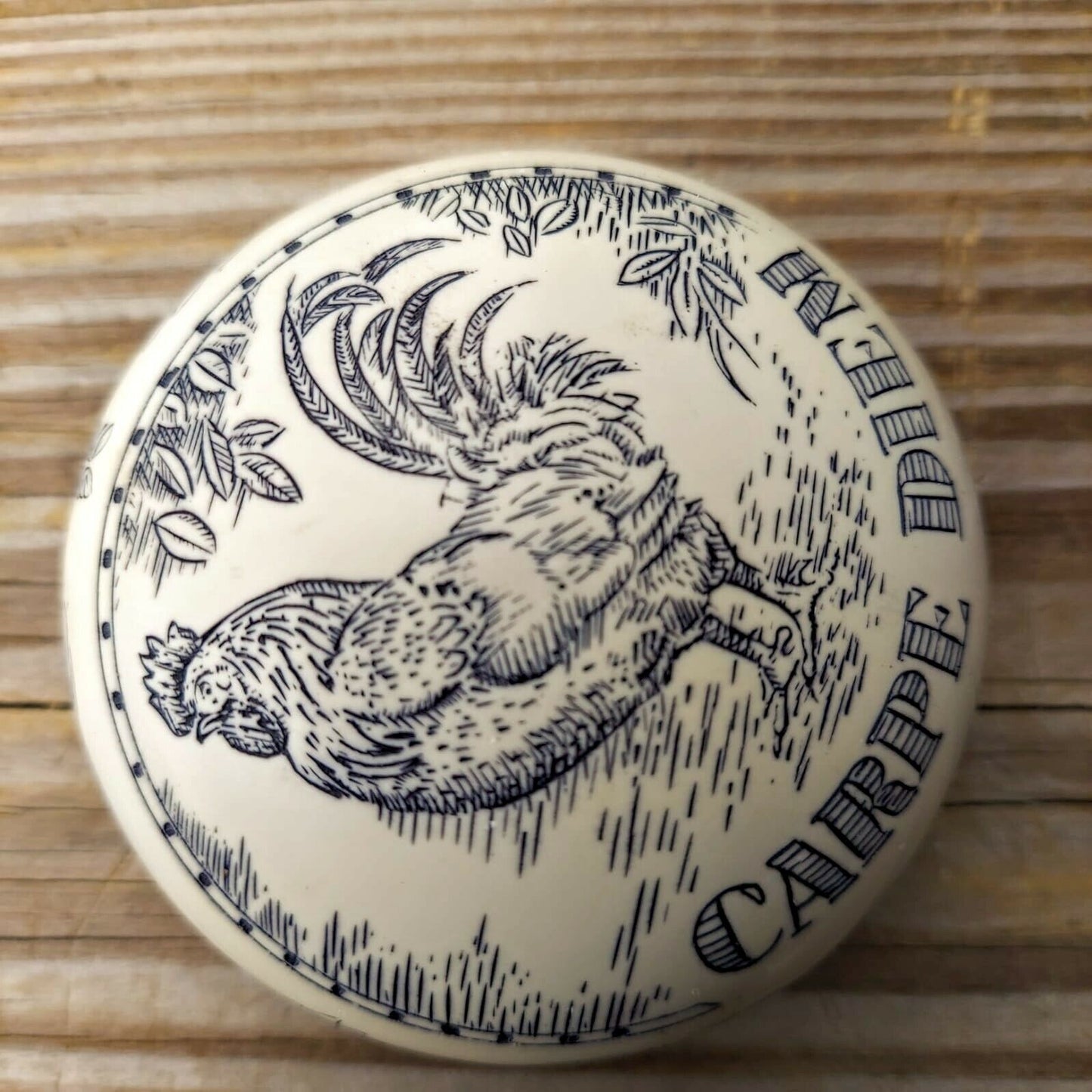 Carpe Diem Seize The Day Rooster Decorative Resin Desk Paperweight