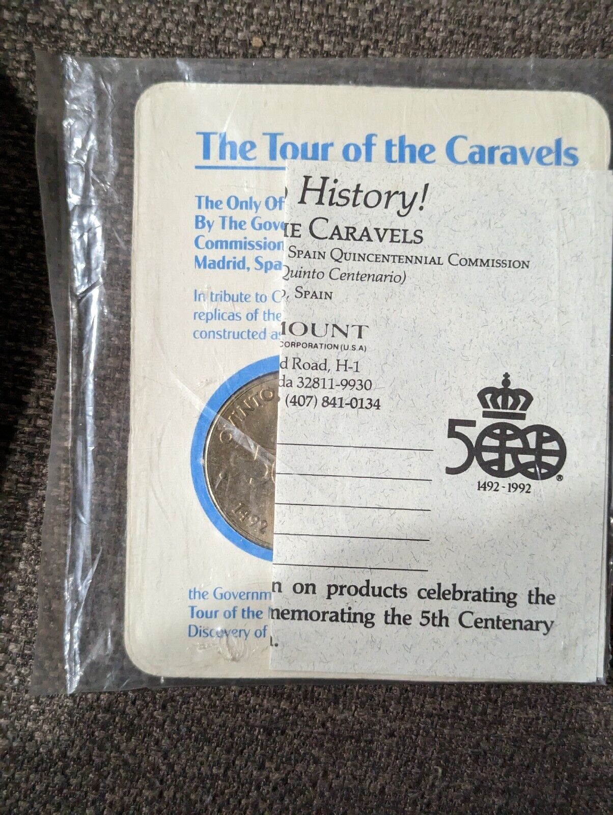 1992 Spain 500th Anniv Discovery of the Americas Celebrate the Tour of Caravels