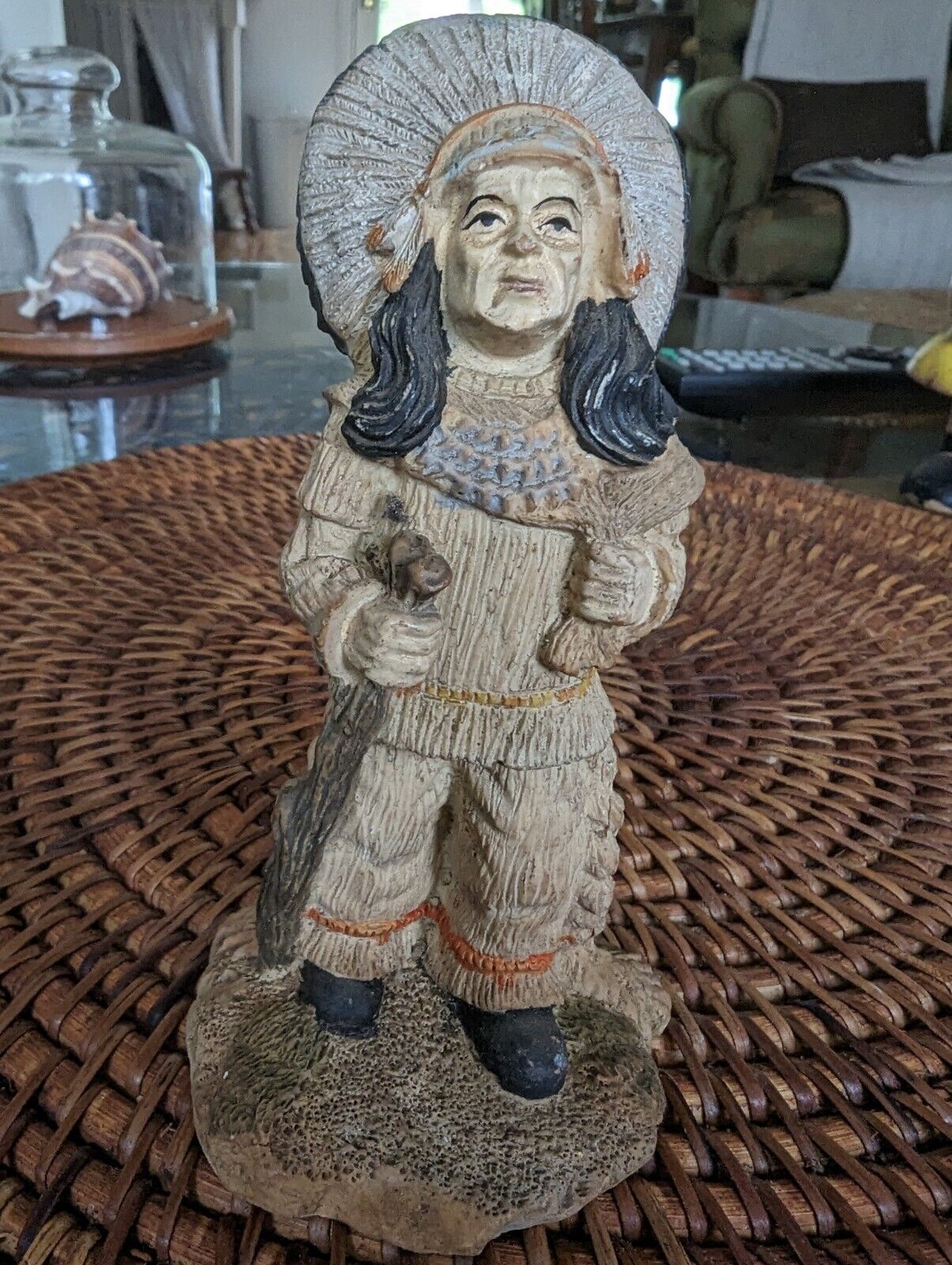 Vintage Small 4" Native American Elder Figurine