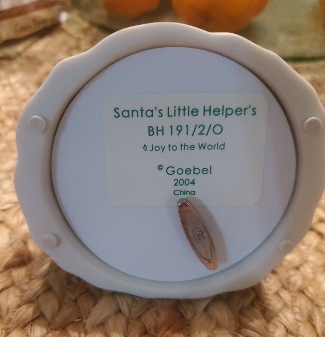 Goebel Santa's Little Helpers BH 191 2 0 Music Box Tested and works