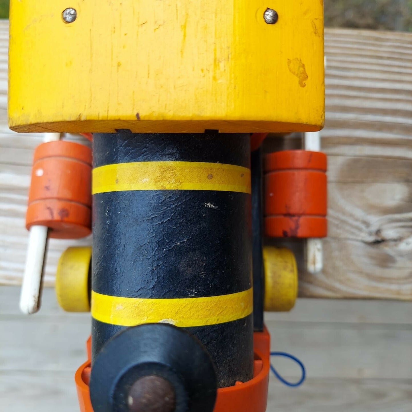 Vintage Fisher Price HUFFY PUFFY 999 Wood TRAIN Engine