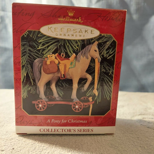 Hallmark Keepsake 2nd in Series A Pony For Christmas 1999 Ornament NIB