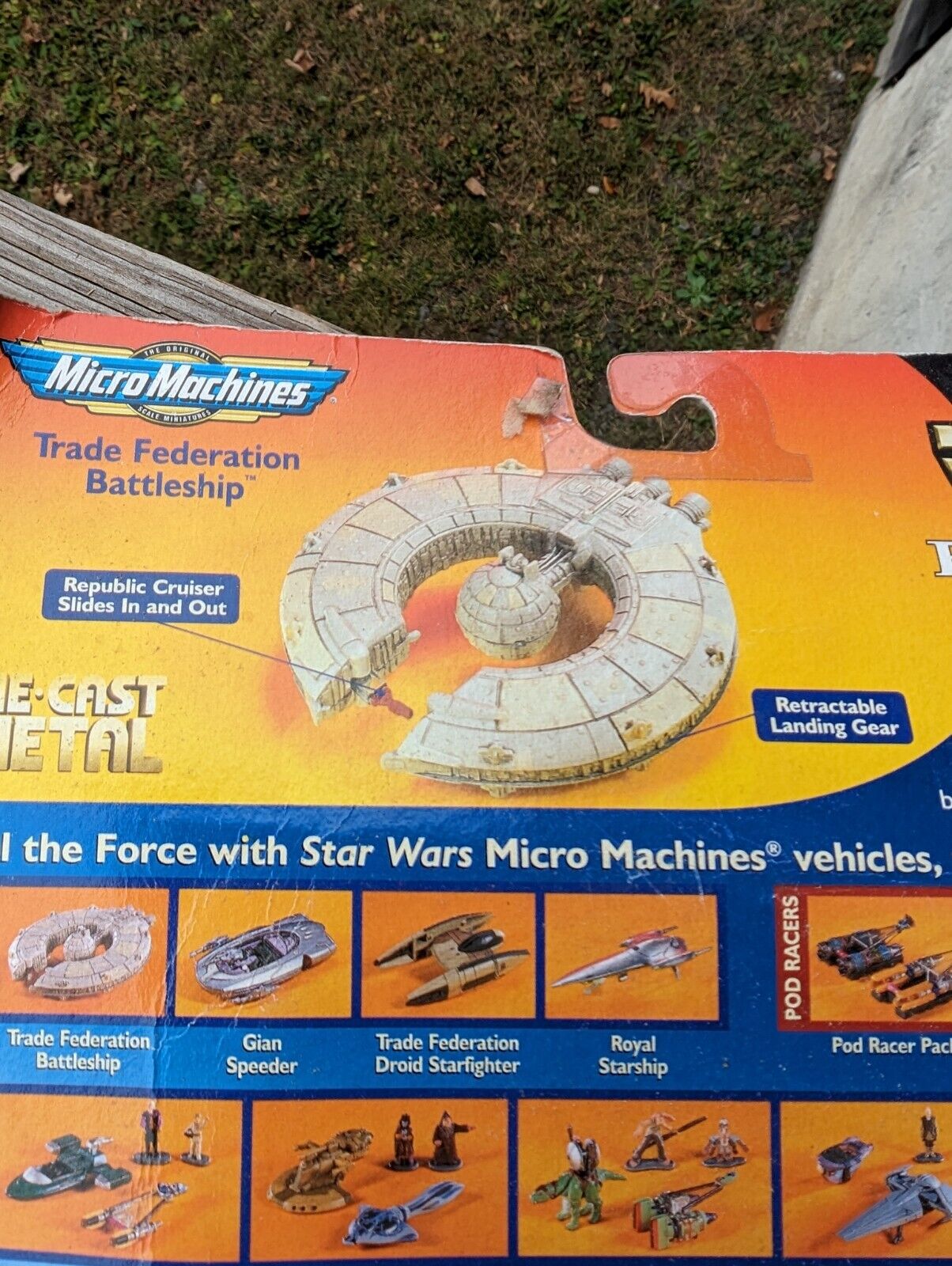 Micro Machines Trade Federation Battleship - Star Wars Episode 1 Die Cast Sealed