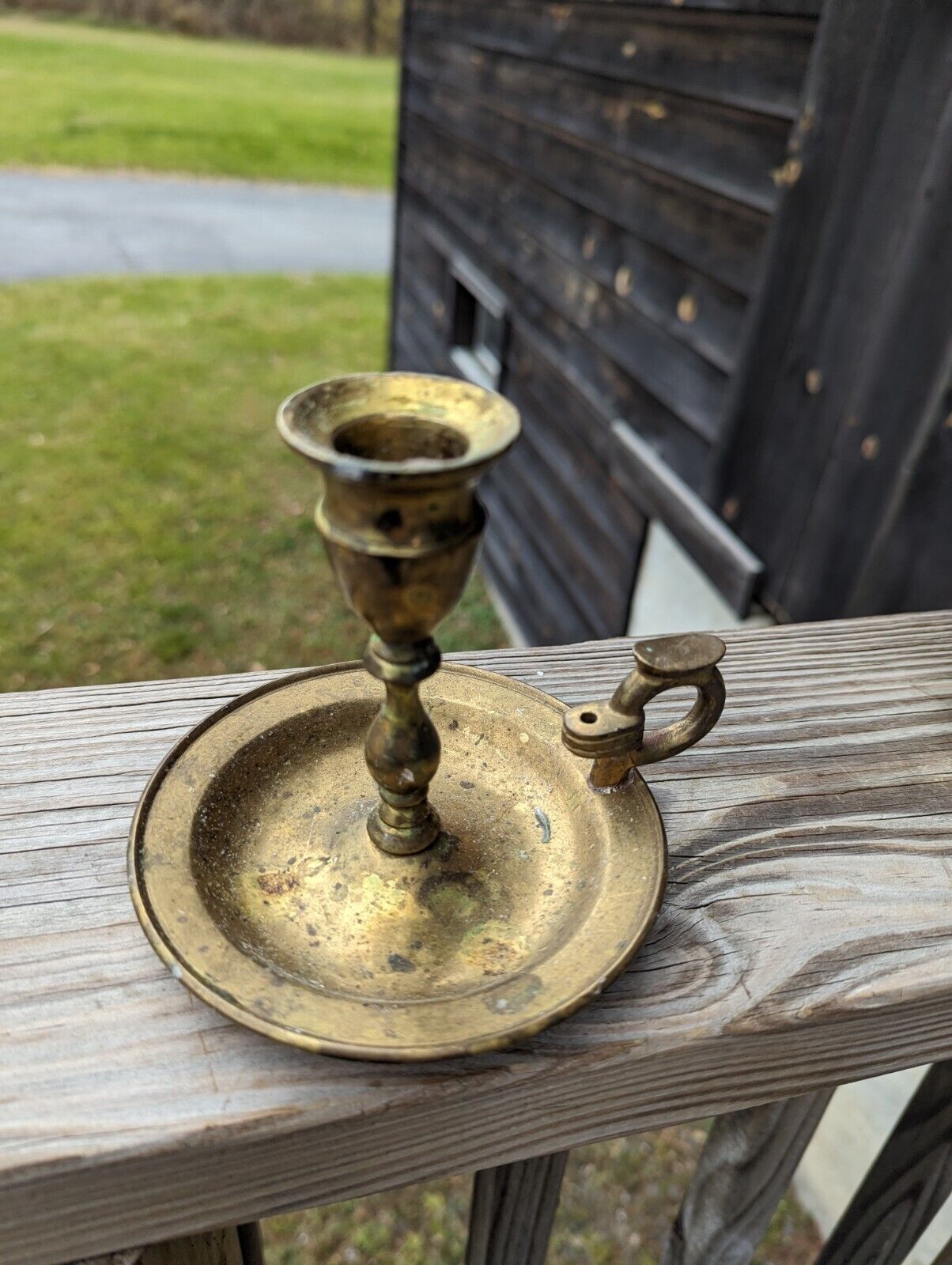 Vintage Andrea By Sadek Brass Candle Stick Holder Made In India TLC Needed