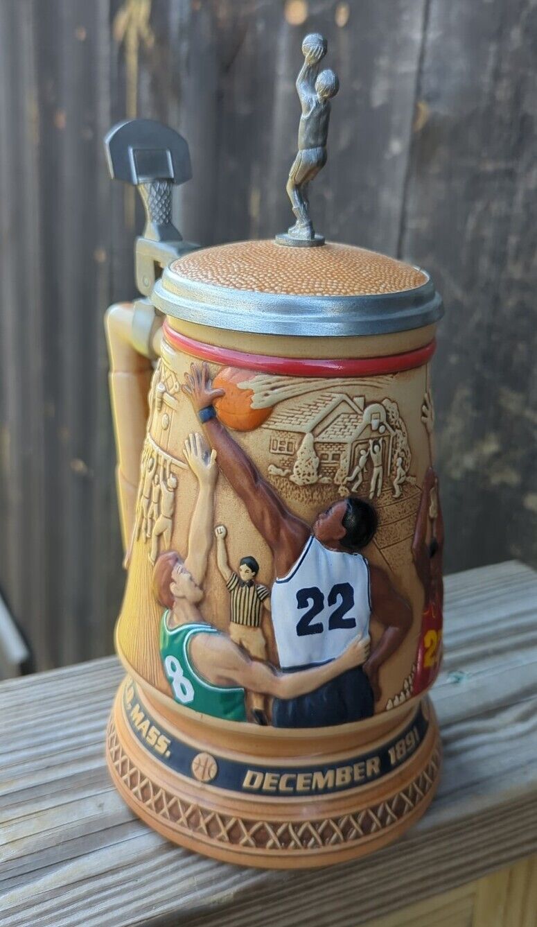 Avon 1993 Collectable "A Century of Basketball" Stein beer mug