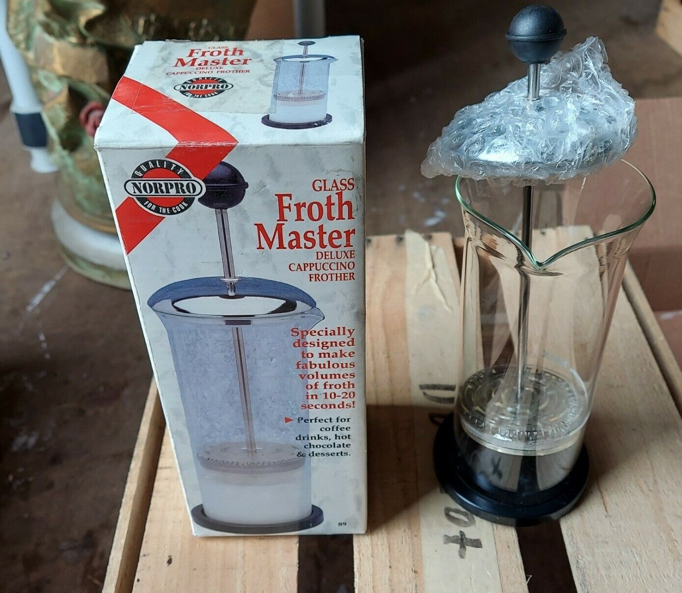 Norpro Glass Froth Master Deluxe Cappuccino Frother