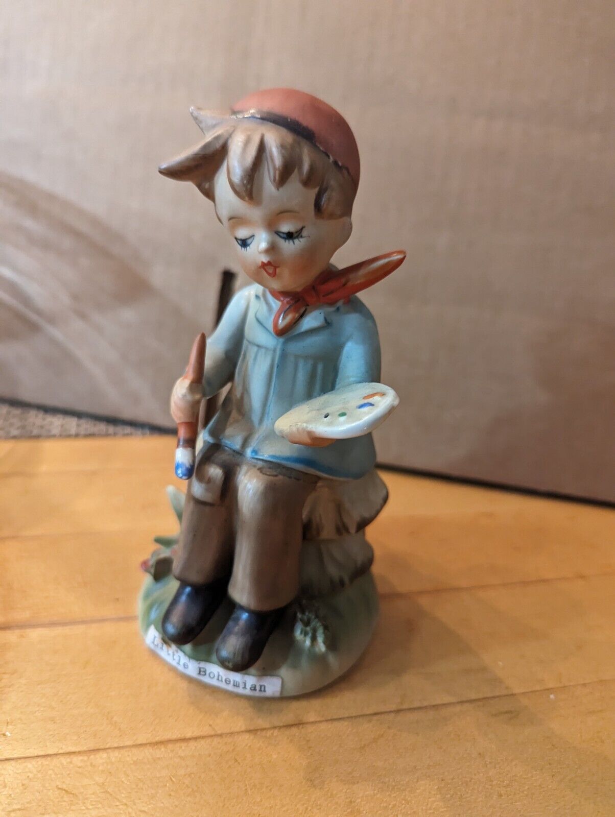 Erich Stauffer Little Bohemian Painter Figurine Porcelain U8543 Vintage Japan