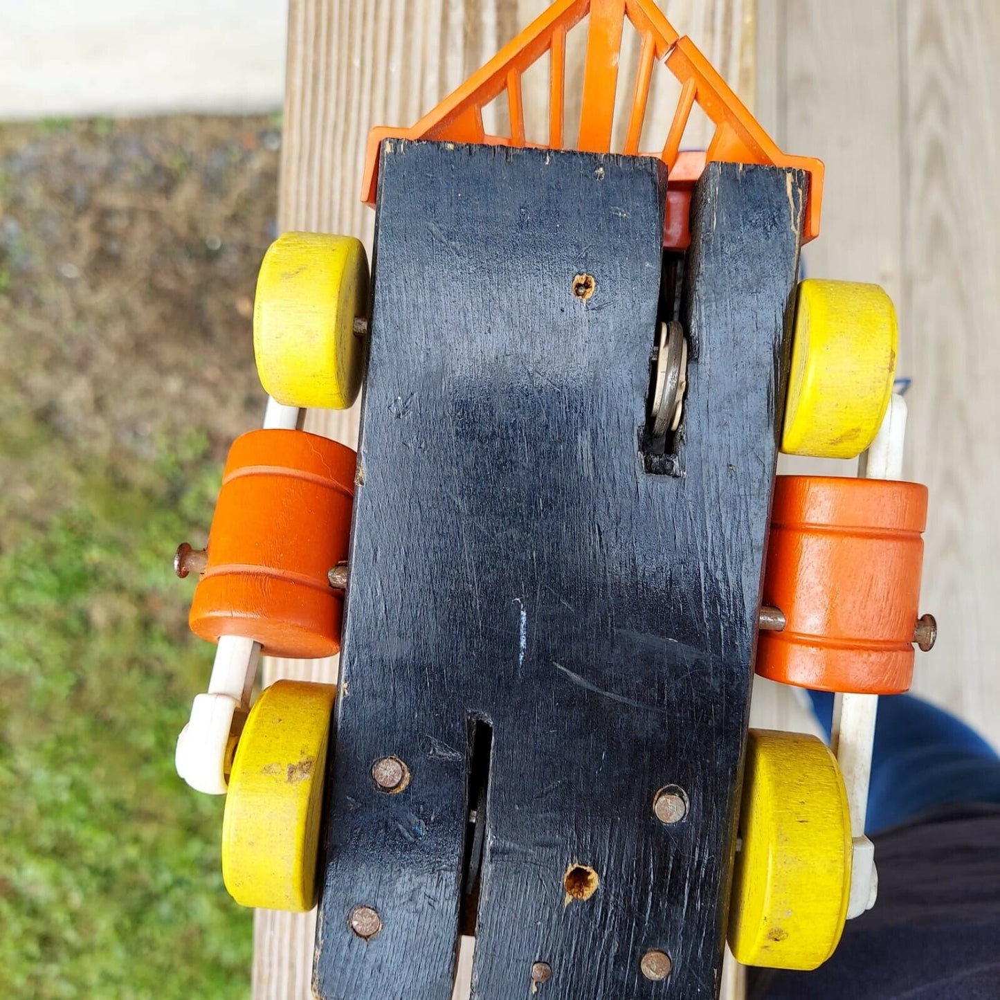 Vintage Fisher Price HUFFY PUFFY 999 Wood TRAIN Engine