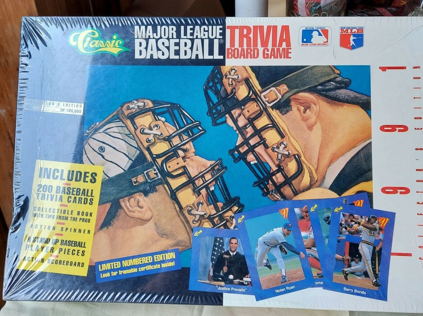 Vtg 91' Classic MLB Trivia Board Game Lmtd Ed No. 19458/100,000 New in box