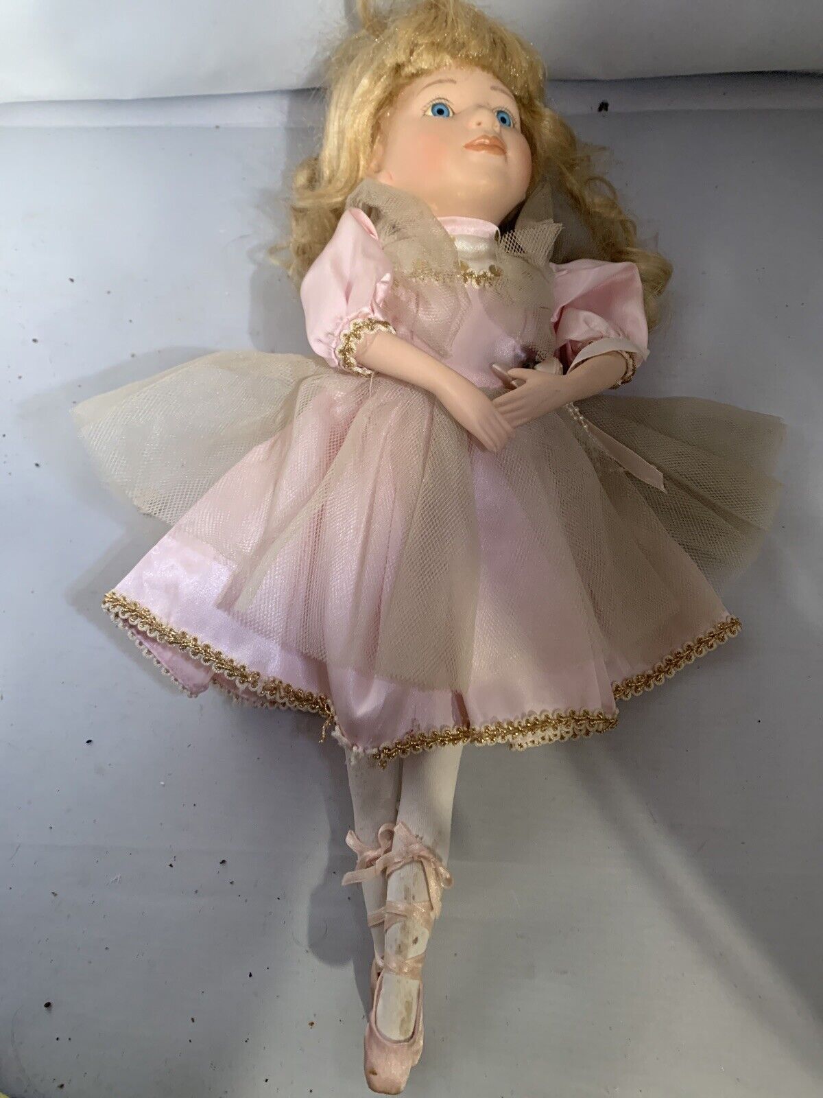 vintage porcelain ballerina doll