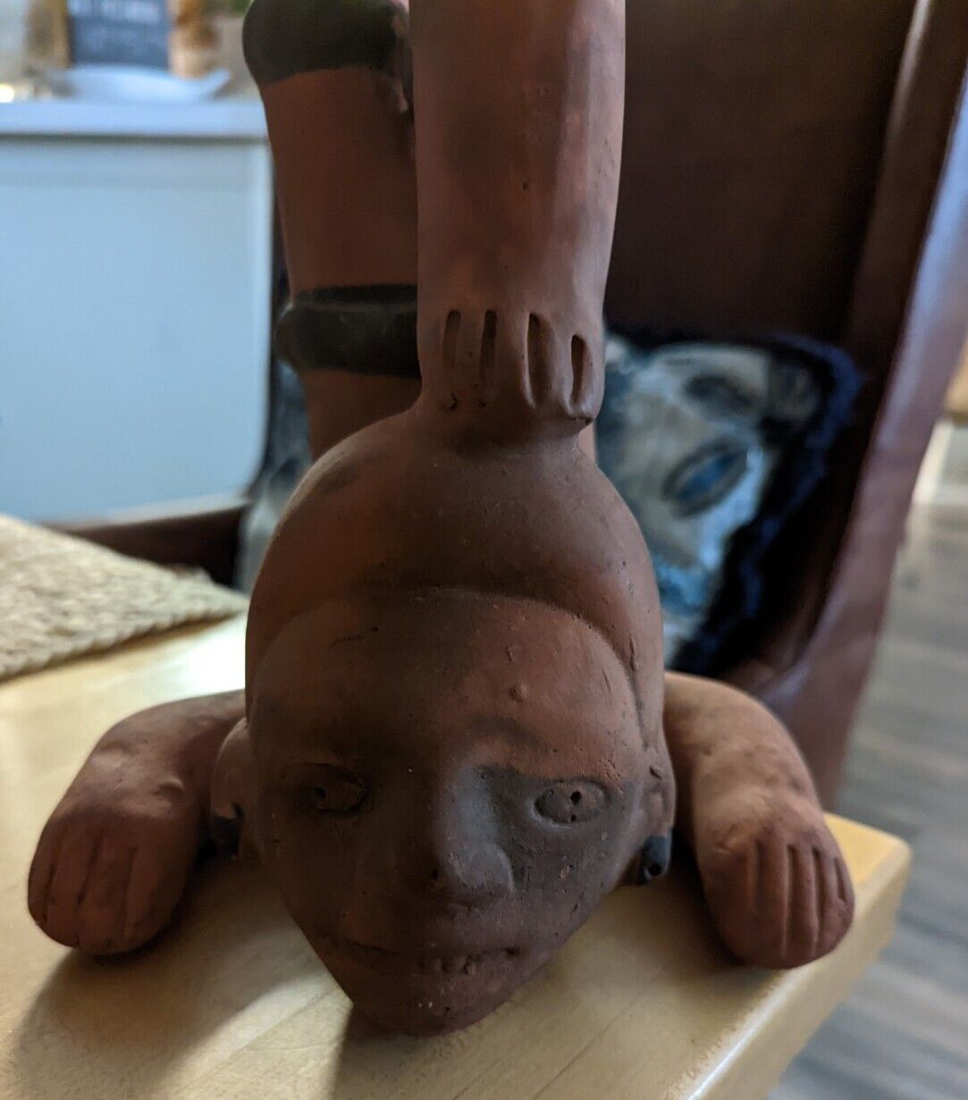 Terracotta Mayan Art Statue