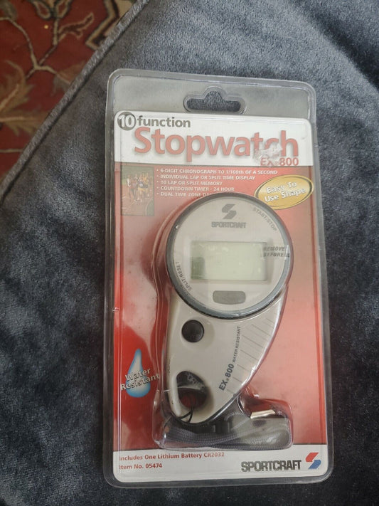 Sportcraft EX 800 - Stopwatch and Timer - New- 10 Functions + water resistant